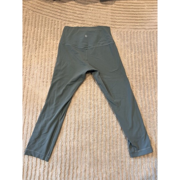 Lululemon Women’s Align Crop 21" Tidewater Teal Size 6 Very GUC Teal Blue-Green - Picture 4 of 7